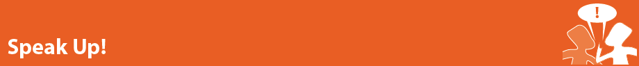 Speak Up! banner