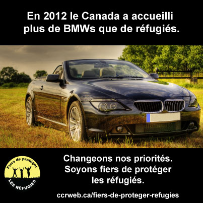 En 2012 le Canada a accueilli plus de BMWs que de réfugiés