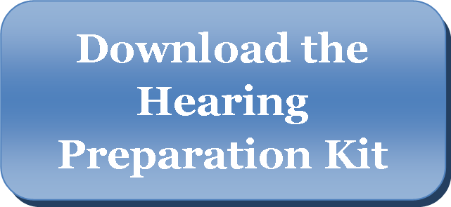 Guide 5 Using The Hearing Preparation Form