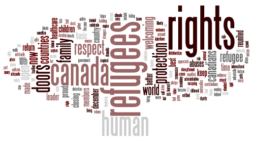 Pledge to stand for a Canada that is strong on rights for refugees