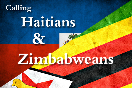 Calling Haitians and Zimbabweans