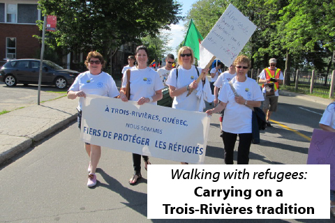 Trois-Rivières is walking with refugees