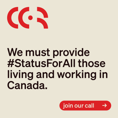 We must provide #StatusForAll those living and working in Canada